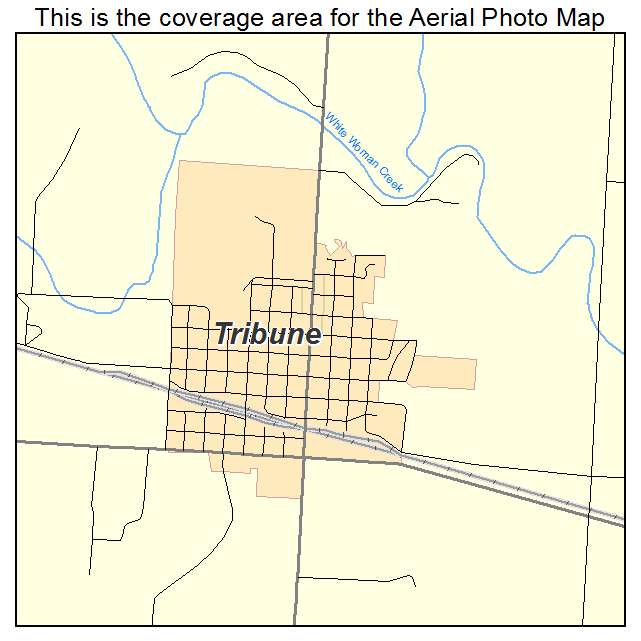 Tribune, KS location map 