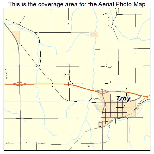 Troy, KS location map 