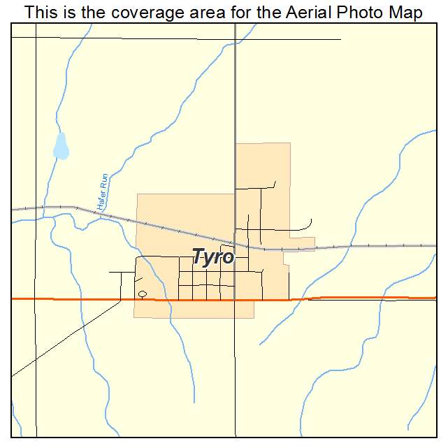 Tyro, KS location map 