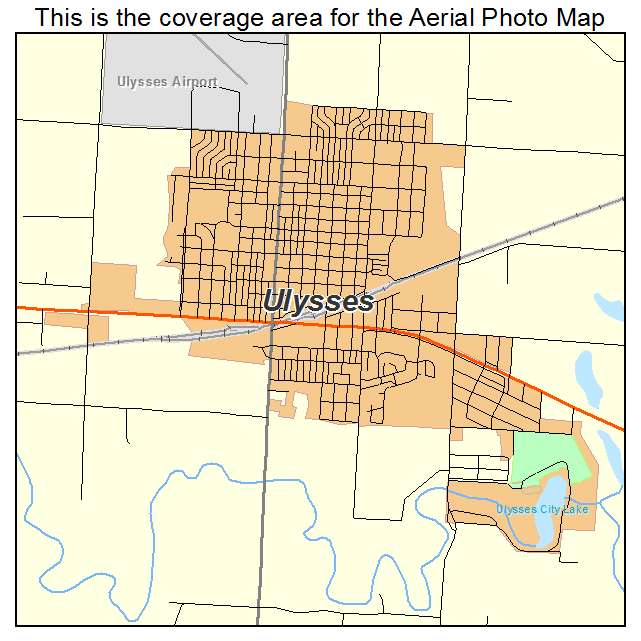 Ulysses, KS location map 