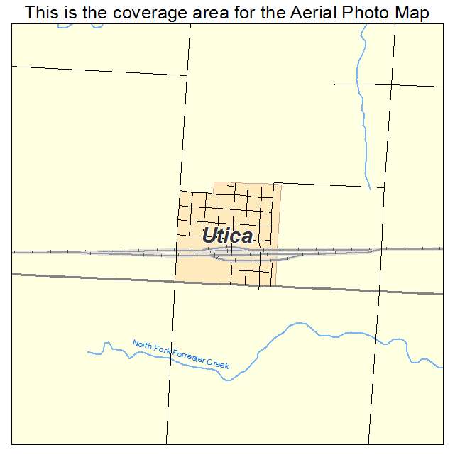 Utica, KS location map 