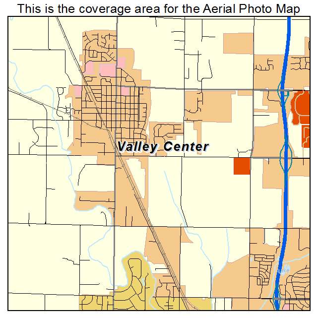 Valley Center, KS location map 