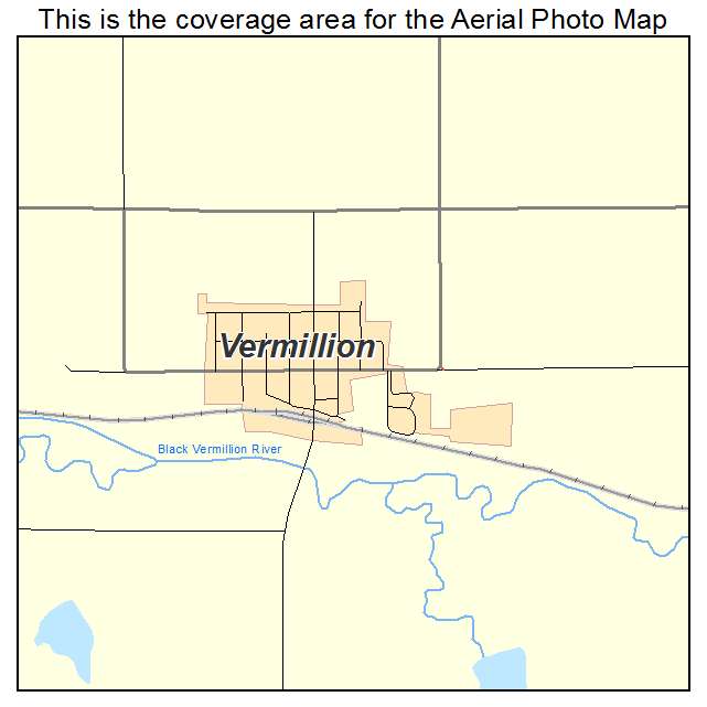 Vermillion, KS location map 