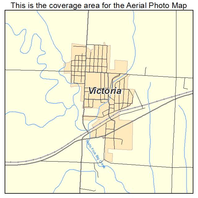 Victoria, KS location map 