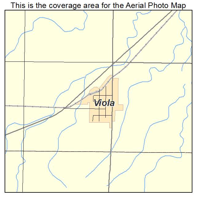 Viola, KS location map 