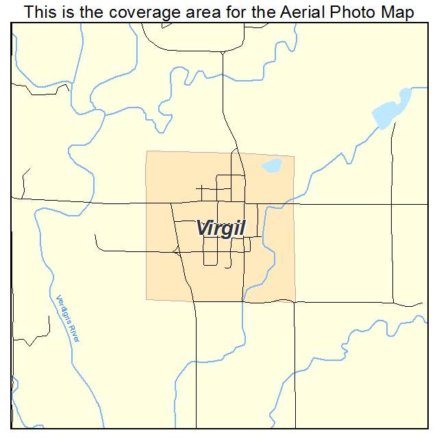 Virgil, KS location map 