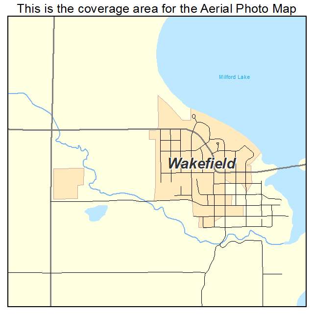 Wakefield, KS location map 