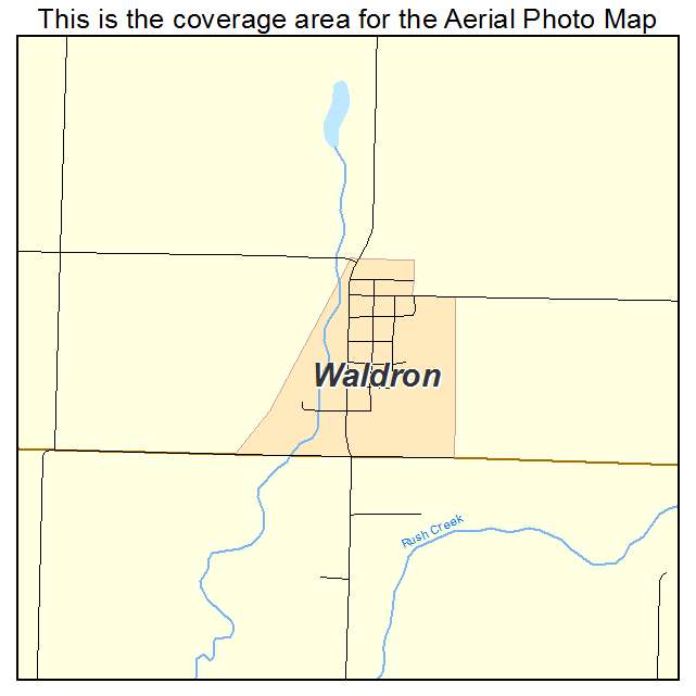 Waldron, KS location map 
