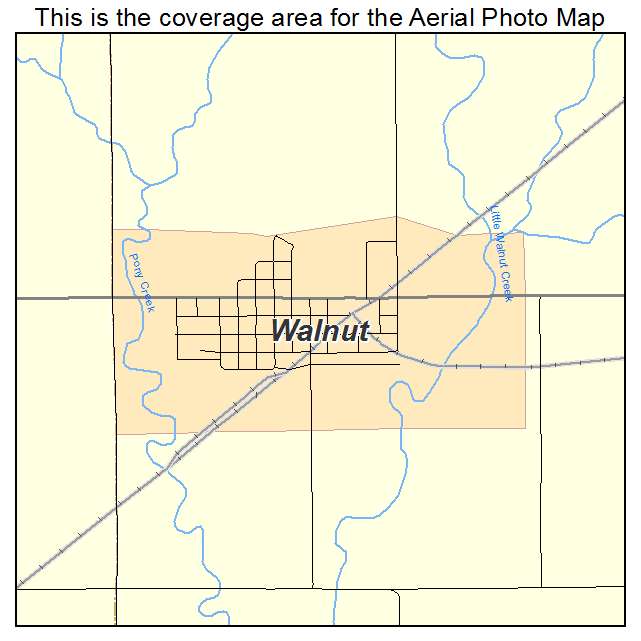 Walnut, KS location map 