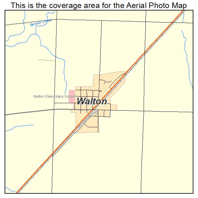 Walton, KS location map 