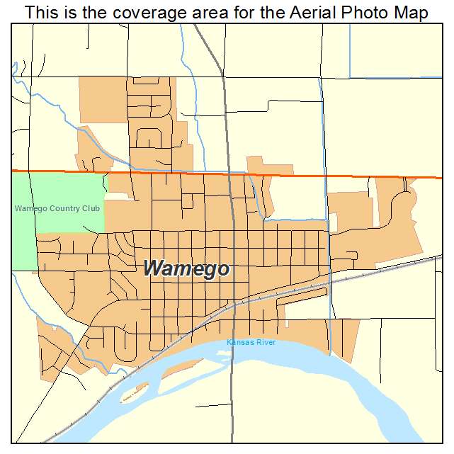 Wamego, KS location map 