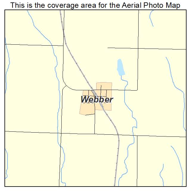 Webber, KS location map 