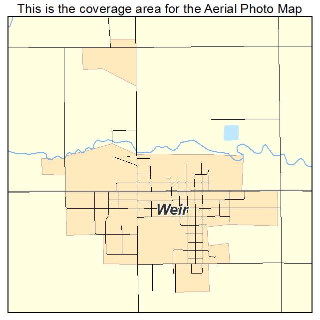Weir, KS location map 