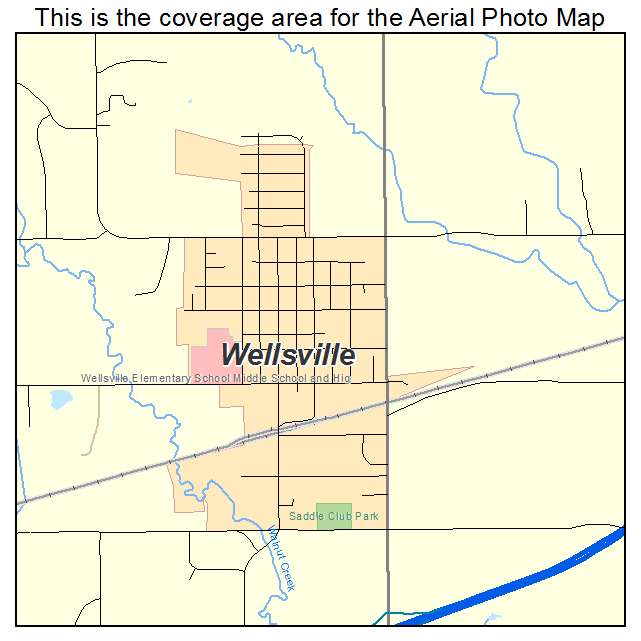 Wellsville, KS location map 