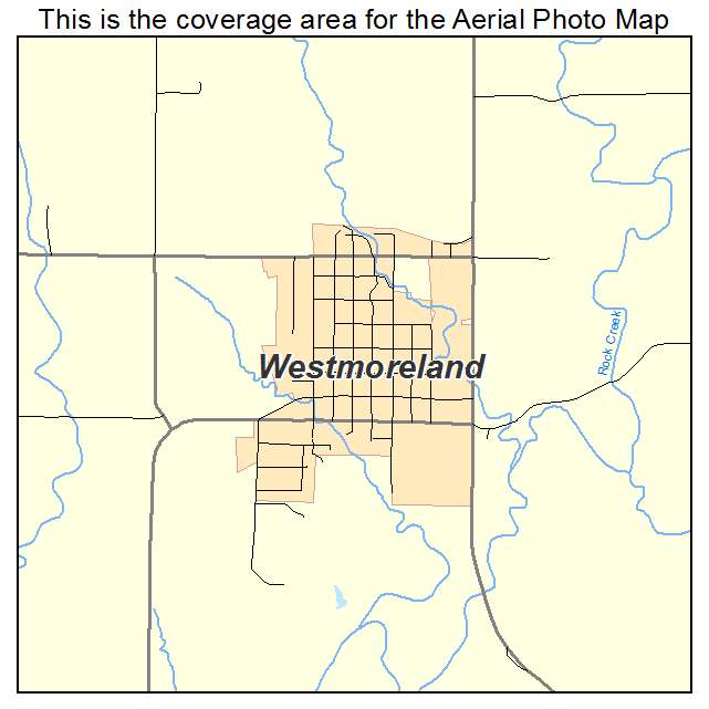 Westmoreland, KS location map 