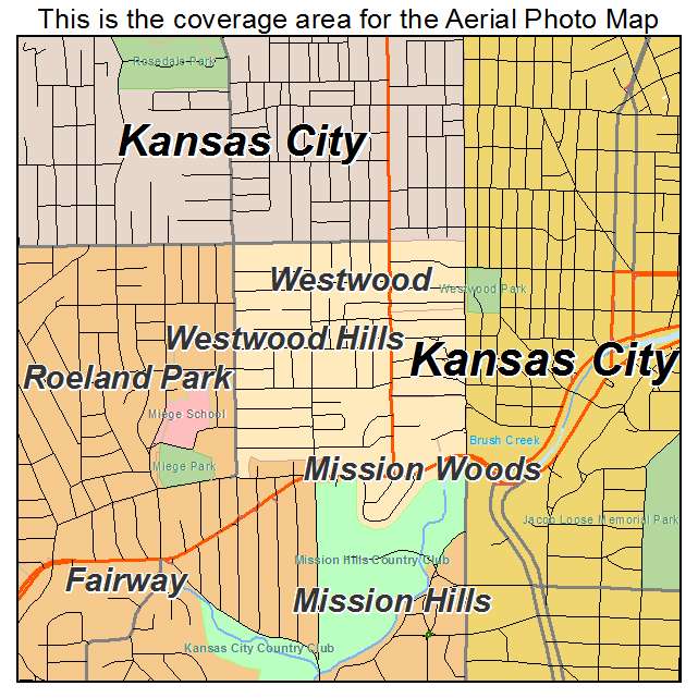 Westwood, KS location map 