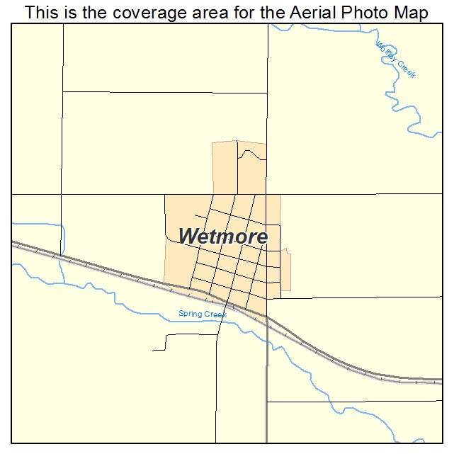Wetmore, KS location map 