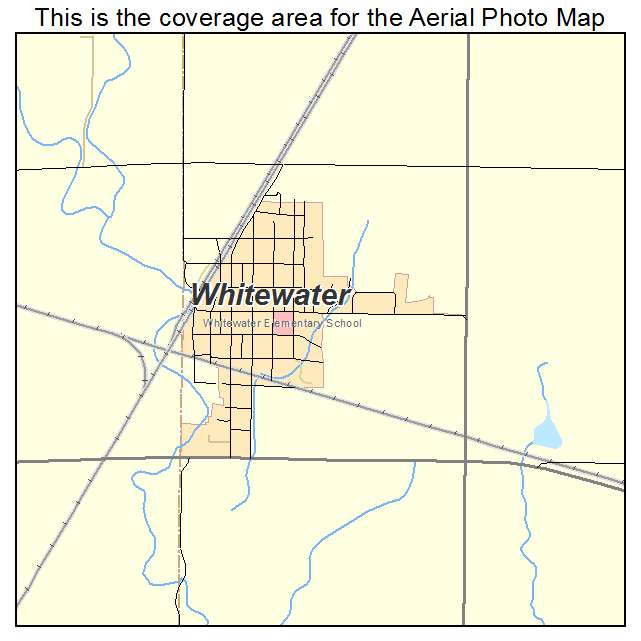 Whitewater, KS location map 