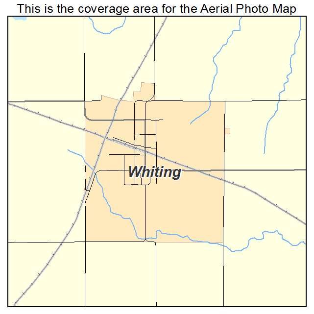 Whiting, KS location map 