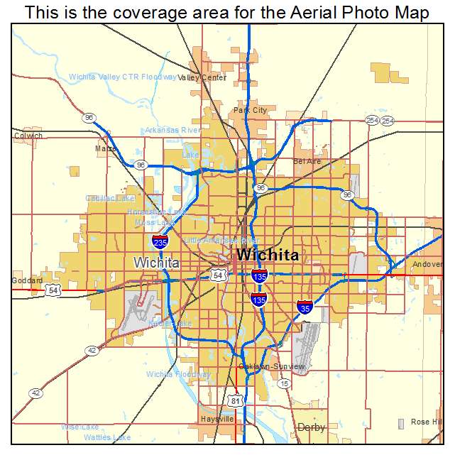 Wichita, KS location map 