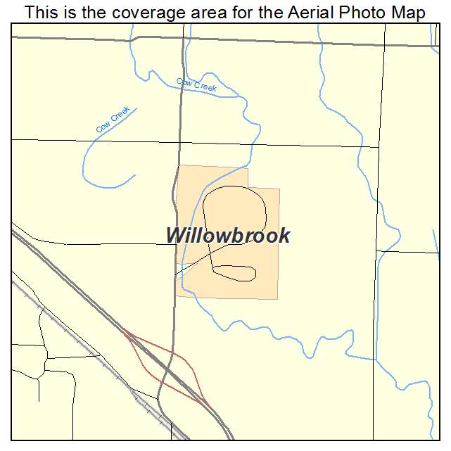 Willowbrook, KS location map 