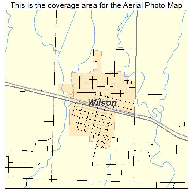 Wilson, KS location map 