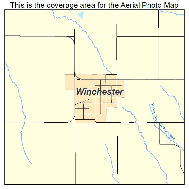 Winchester, KS location map 