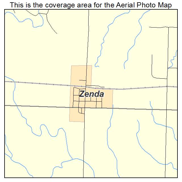 Zenda, KS location map 