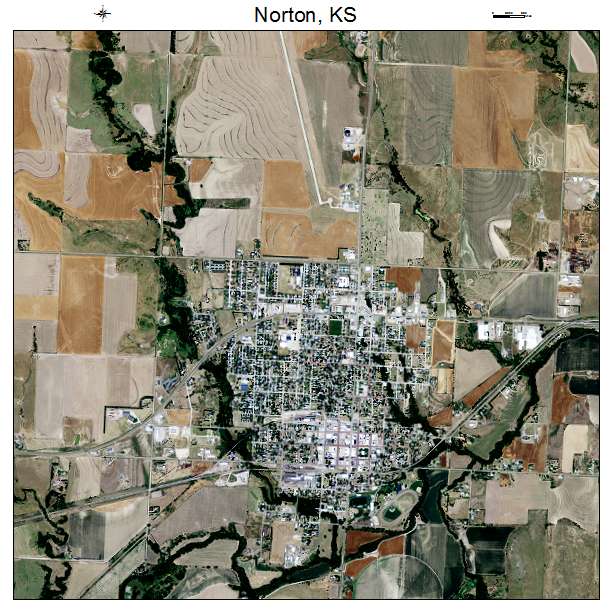 Norton, KS air photo map