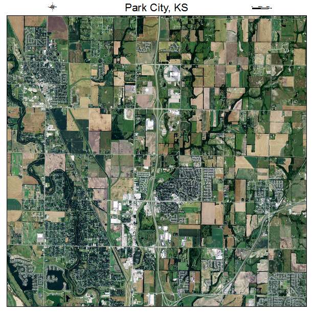 Park City, KS air photo map