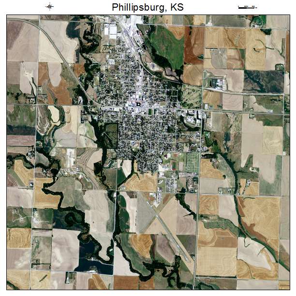 Phillipsburg, KS air photo map