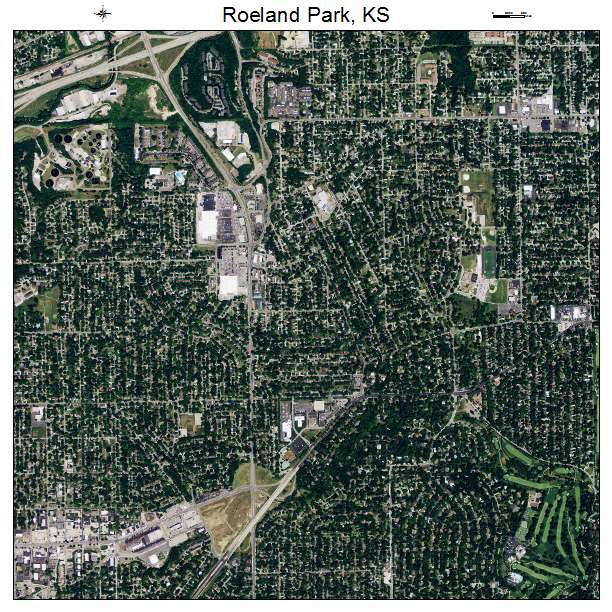 Roeland Park, KS air photo map