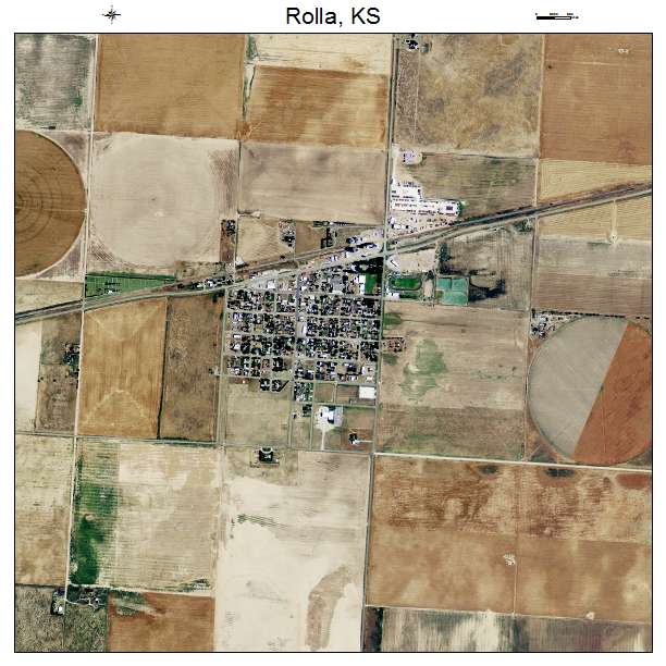 Rolla, KS air photo map