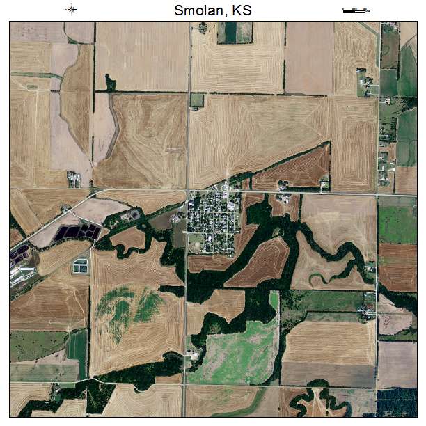 Smolan, KS air photo map