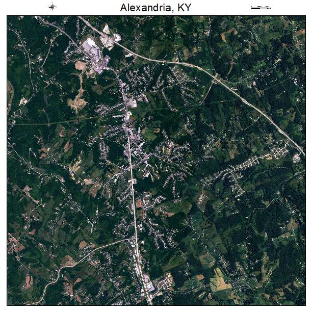 Alexandria, KY air photo map