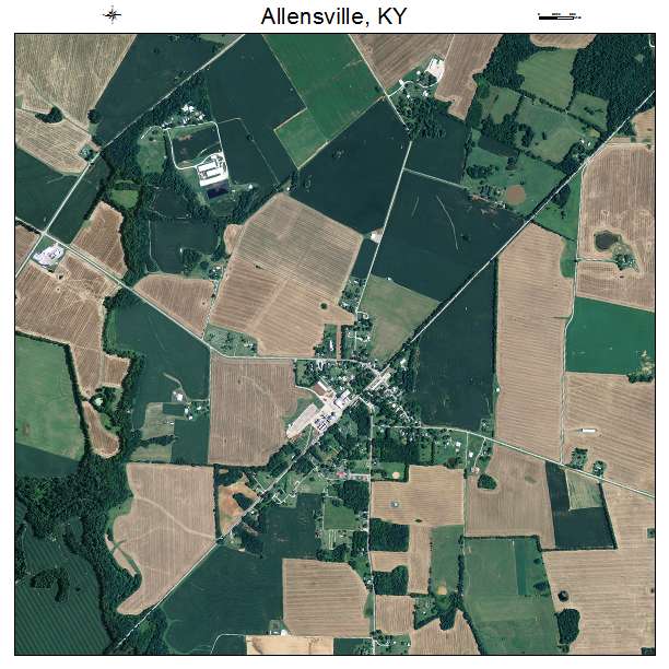 Allensville, KY air photo map