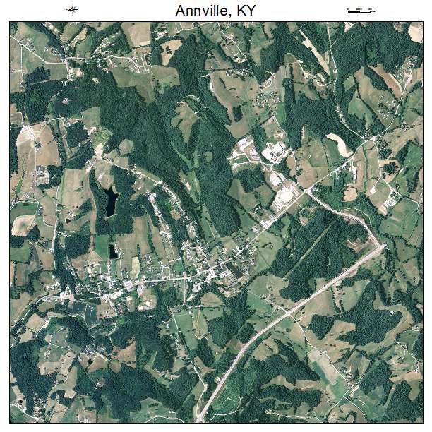 Annville, KY air photo map