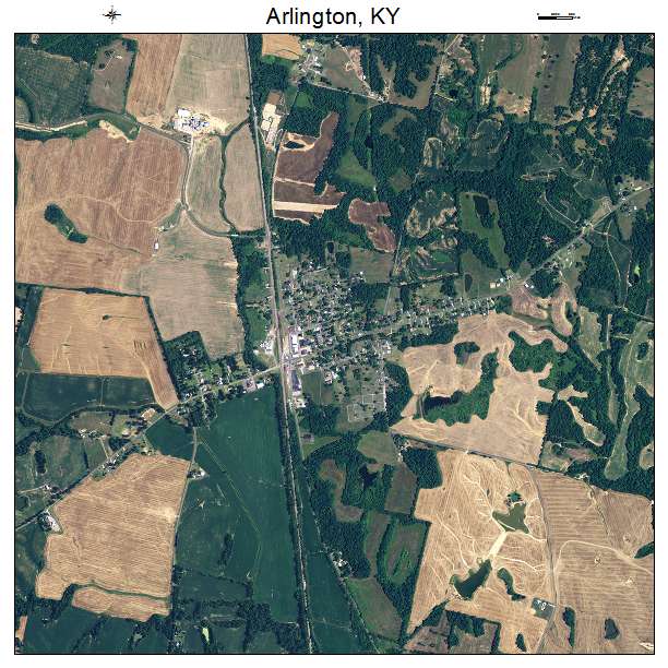 Arlington, KY air photo map