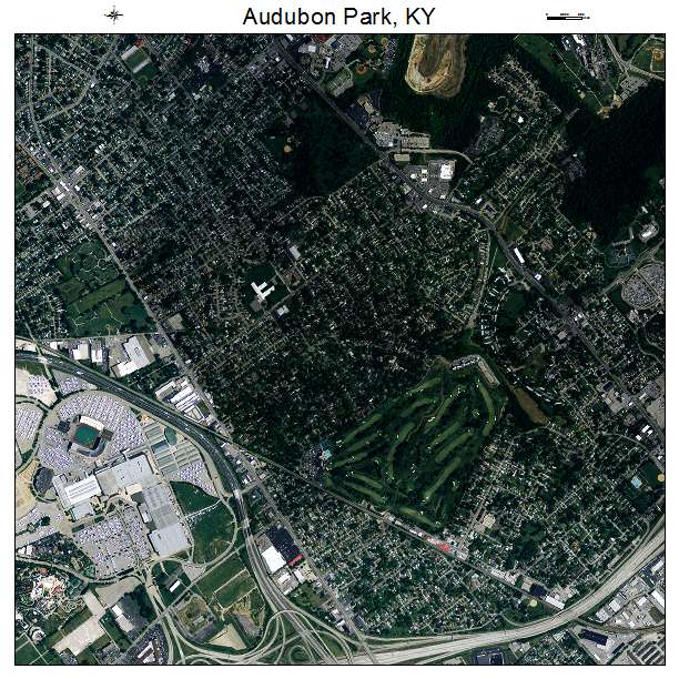 Audubon Park, KY air photo map
