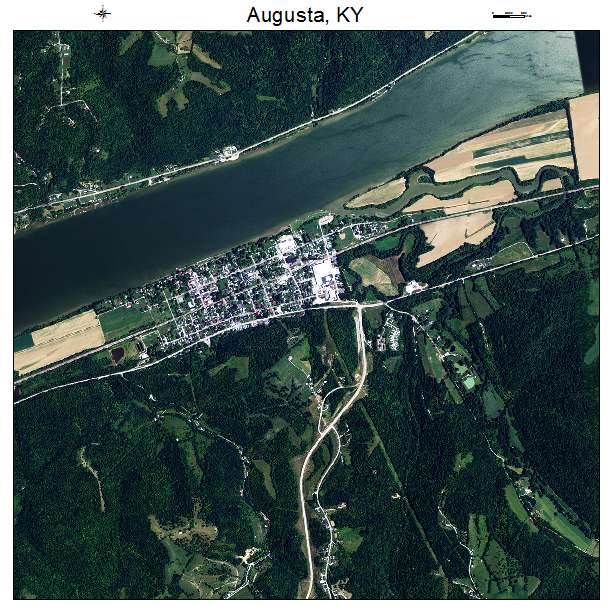 Augusta, KY air photo map