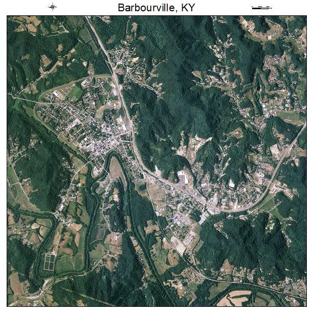 Barbourville, KY air photo map