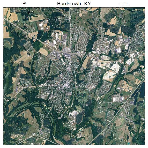 Bardstown, KY air photo map
