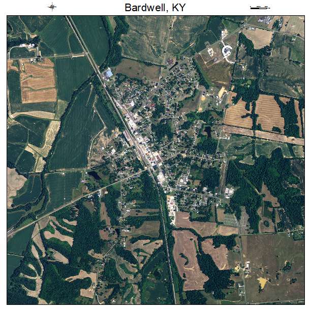 Bardwell, KY air photo map