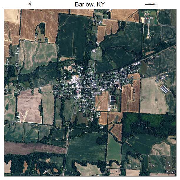 Barlow, KY air photo map