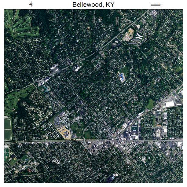 Bellewood, KY air photo map