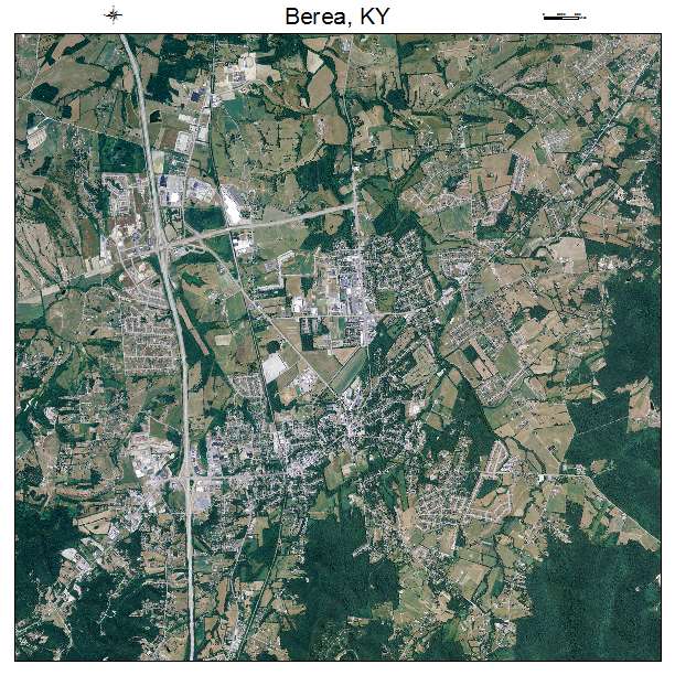 Berea, KY air photo map