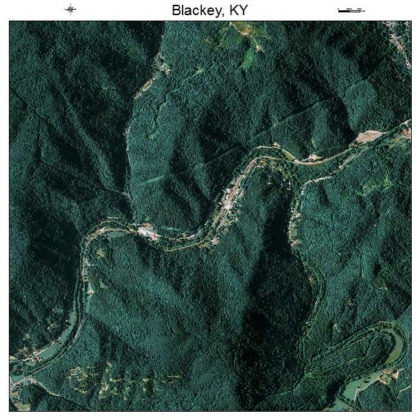 Blackey, KY air photo map
