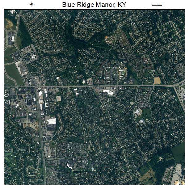 Blue Ridge Manor, KY air photo map