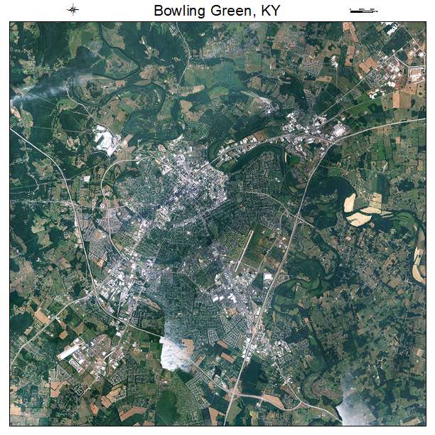 Bowling Green, KY air photo map