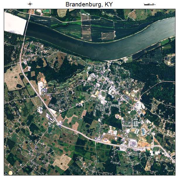 Brandenburg, KY air photo map